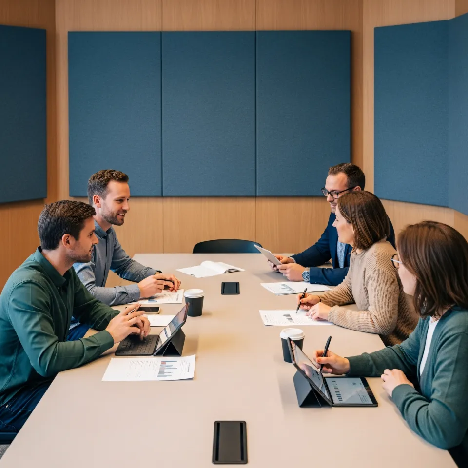 Professionisti analisi in riunione